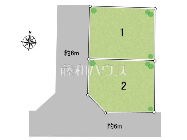 全体区画図　【所沢市大字上安松】
