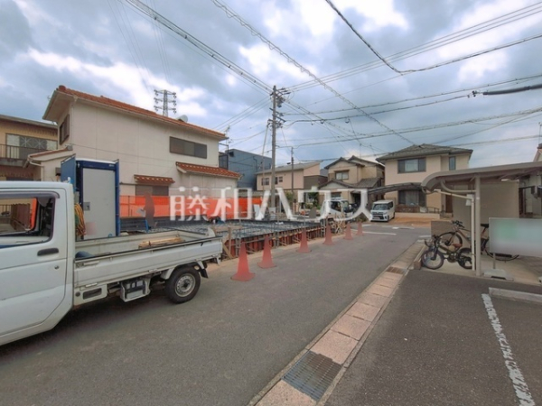 接道状況および現場風景　【岩倉市神野町川添】