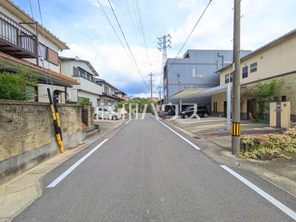 接道状況および現場風景　【岩倉市神野町川添】