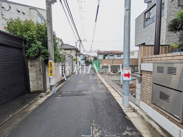 接道状況および現場風景 【中野区白鷺2丁目】 接道状況および現場風景 【中野区白鷺2丁目】