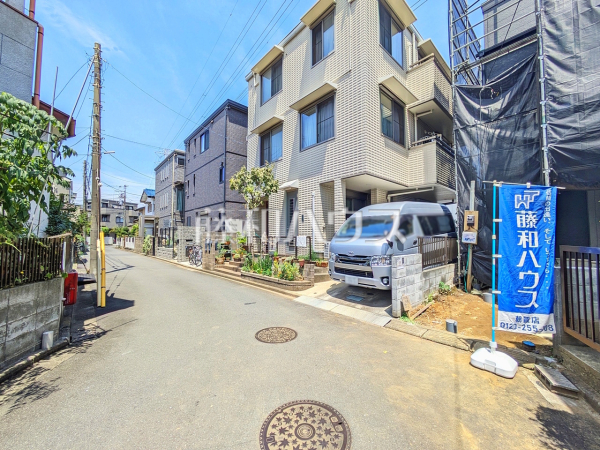 接道状況および現場風景　【新座市本多１丁目】