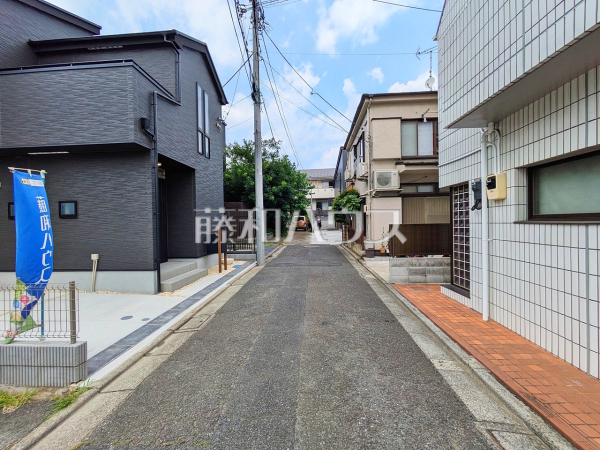 接道状況および現場風景　【練馬区石神井台４丁目】