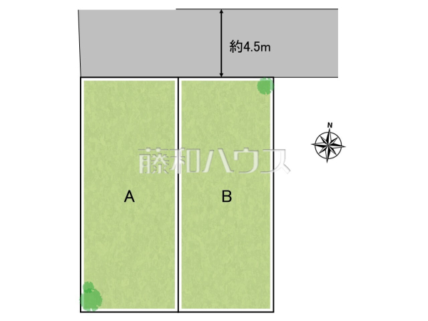 全体区画図　【中野区上鷺宮５丁目】