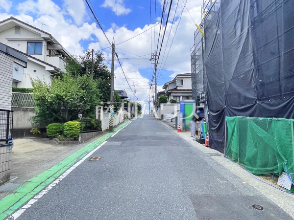 接道状況および現場風景　【福岡市南区若久６丁目】