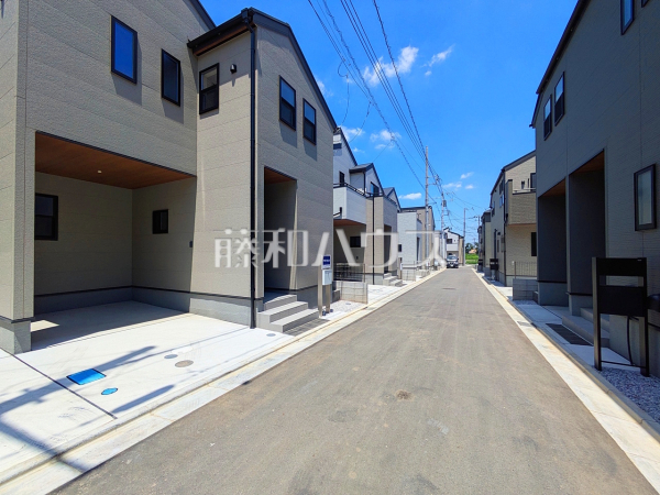 接道状況および現場風景　【富士見市渡戸１丁目】