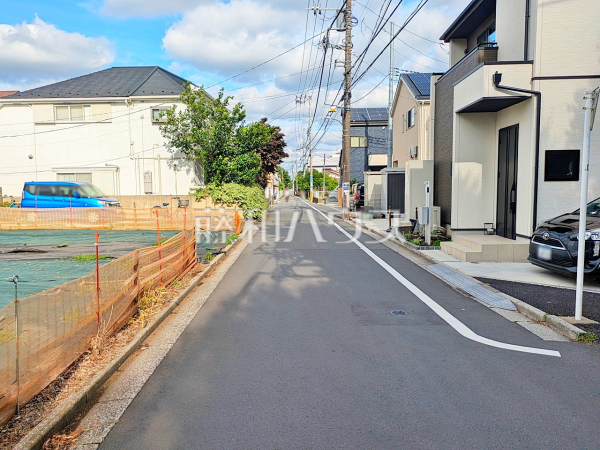 接道状況および現場風景　【調布市深大寺南町５丁目】
