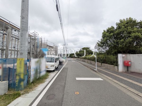 接道状況および現場風景 【福岡市西区今津】 接道状況および現場風景 【福岡市西区今津】