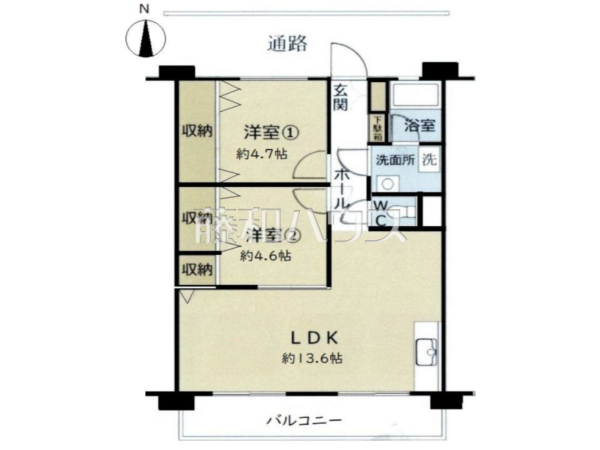 間取図　【公社八王子狭間住宅1号棟】