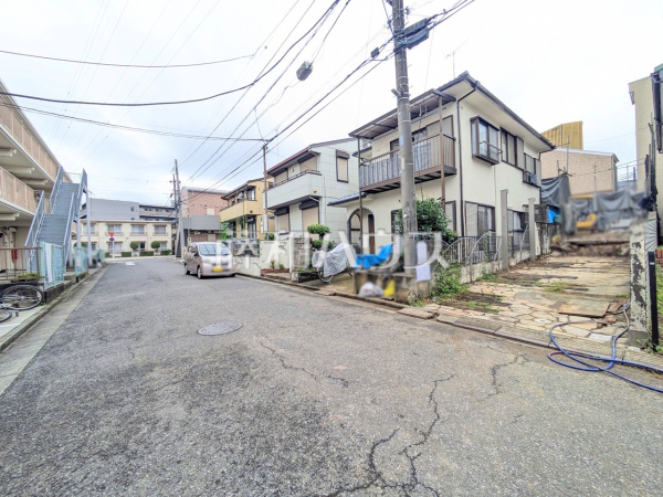 接道状況および現場風景　【八王子市大塚】
