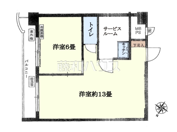 間取図　【チサンマンション天神3】