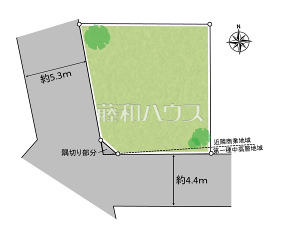 全体区画図　【中野区中央５丁目】