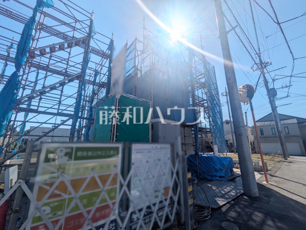接道状況および現場風景 【調布市深大寺北町5丁目】 接道状況および現場風景 【調布市深大寺北町5丁目】