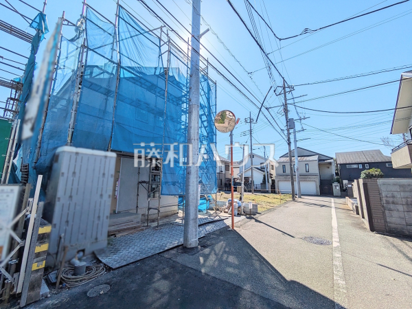 接道状況および現場風景 【調布市深大寺北町5丁目】 接道状況および現場風景 【調布市深大寺北町5丁目】