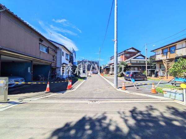 接道状況および現場風景　【小金井市貫井南町４丁目】