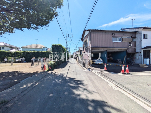 接道状況および現場風景　【小金井市貫井南町４丁目】