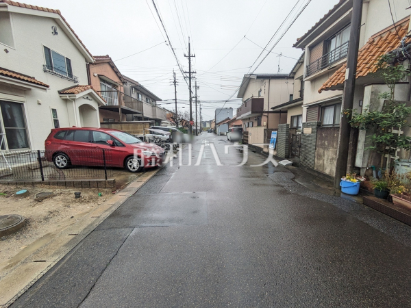 接道状況および現場風景　【春日井市南花長町】