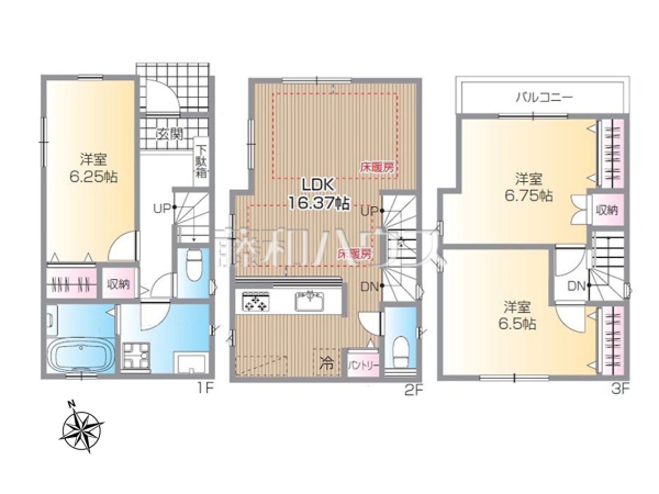 間取図　【練馬区北町１丁目】