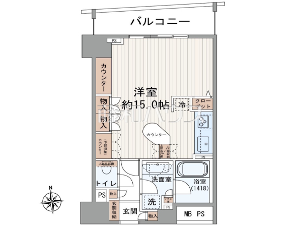 間取図　【ライオンズマンション八王子シティ壱番館】