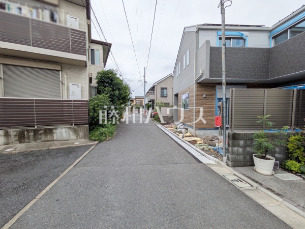 接道状況および現場風景　【中野区野方６丁目】