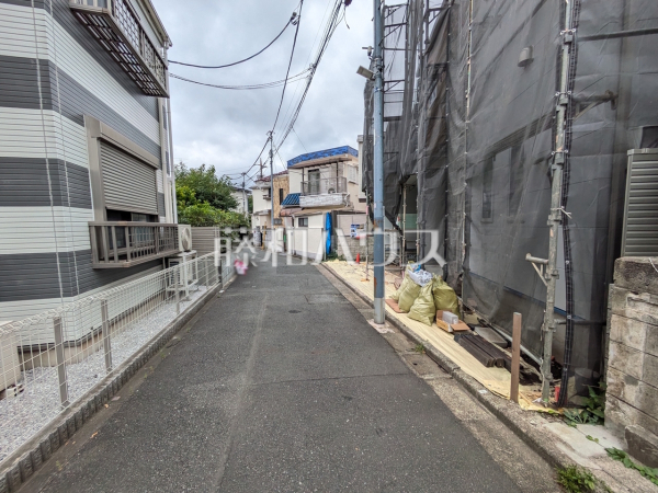 接道状況および現場風景　【中野区野方６丁目】