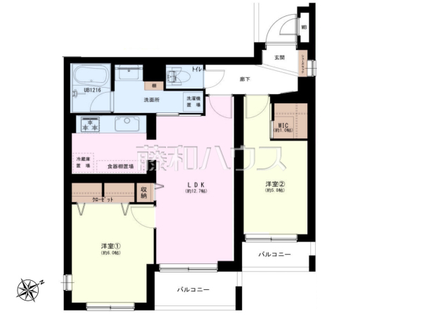 間取図　【サーパス祖師谷大蔵】
