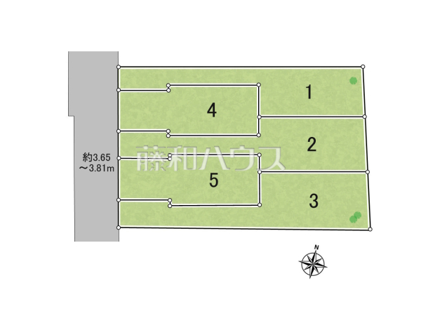 全体区画図 【東大和市南街5丁目】 全体区画図 【東大和市南街5丁目】