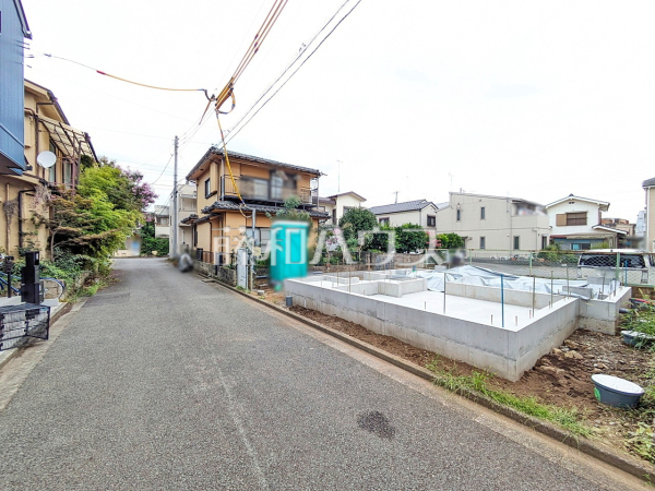 接道状況および現場風景 【昭島市宮沢町】 接道状況および現場風景 【昭島市宮沢町】