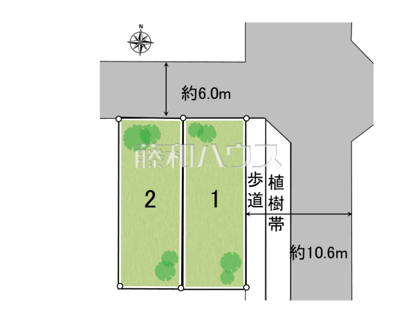 全体区画図　【八王子市鹿島】