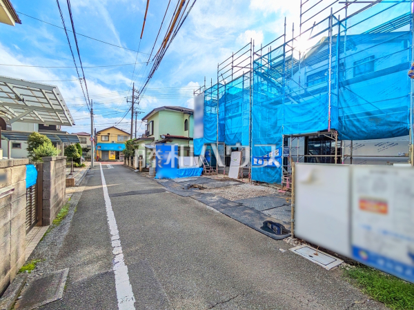 接道状況および現場風景　【国分寺市新町３丁目】