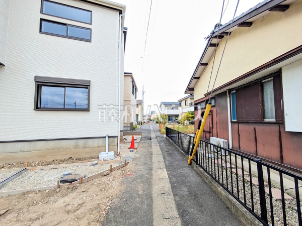 接道状況および現場風景　【春日井市上条町６丁目】