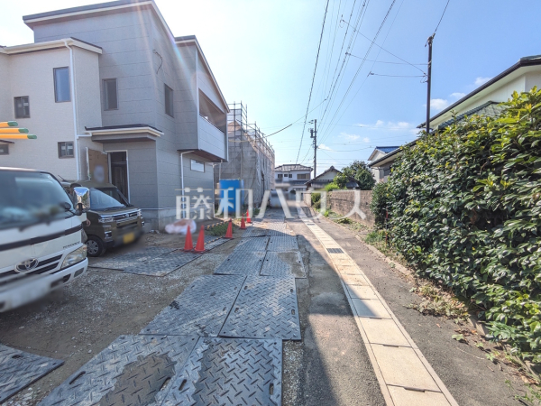 接道状況および現場風景　【春日井市上条町６丁目】