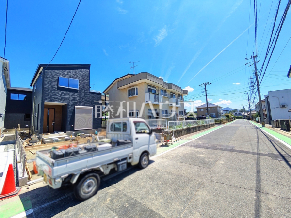 接道状況および現場風景　【福岡市東区三苫２丁目】