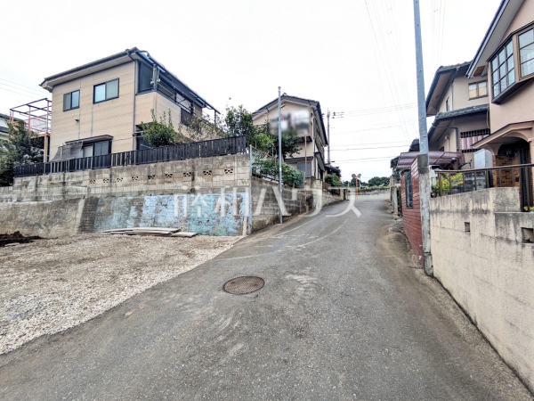 接道状況および現場風景　【朝霞市根岸台７丁目】