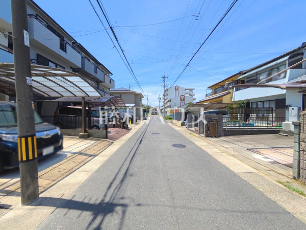 接道状況および現場風景　【名古屋市守山区小幡宮ノ腰】