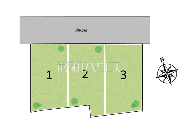 区画図　【うるま市喜仲２丁目】