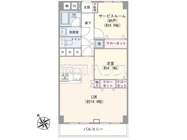 間取図　【小金井中町マンション】