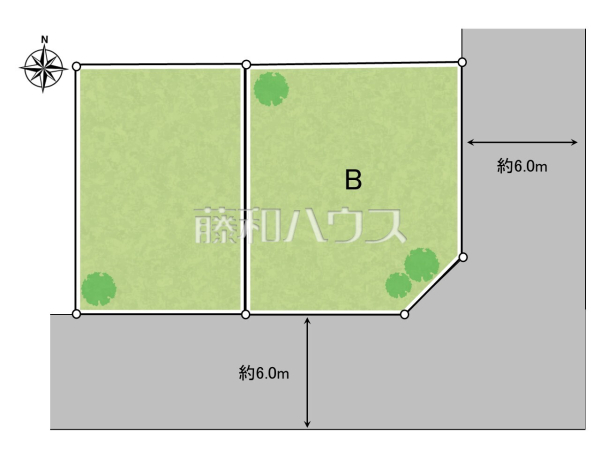 全体区画図　【八王子市富士見町】