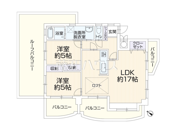 間取図　【ロワールマンション周船寺】