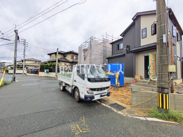 接道状況および現場風景　【福岡市南区老司３丁目】