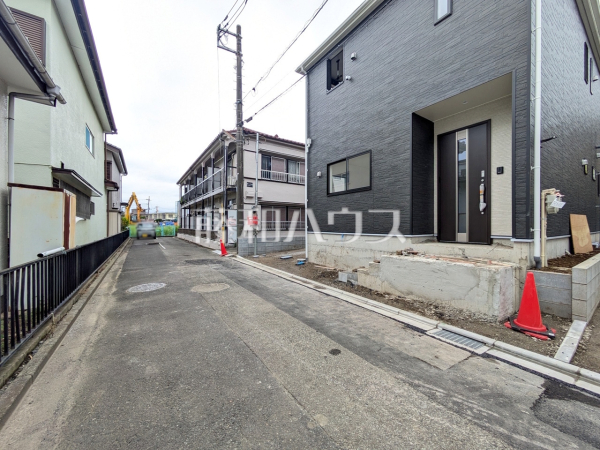 接道状況および現場風景　【志木市下宗岡２丁目】
