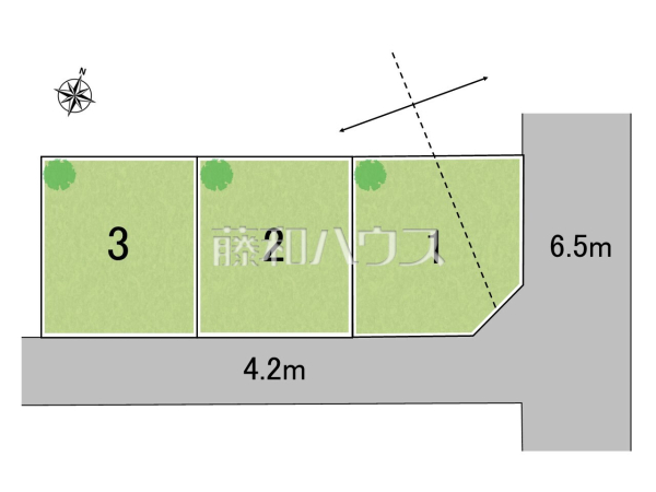 全体区画図　【志木市下宗岡２丁目】