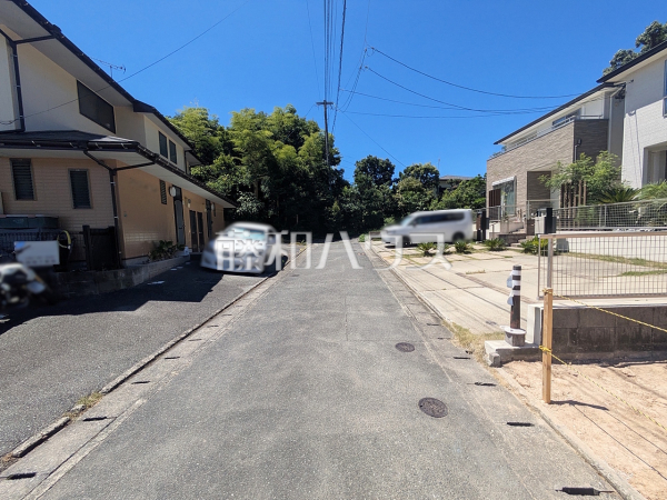 接道状況および現場風景　【福岡市南区野多目５丁目】