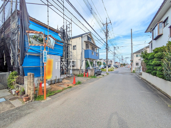 接道状況および現場風景　【武蔵村山市伊奈平６丁目】