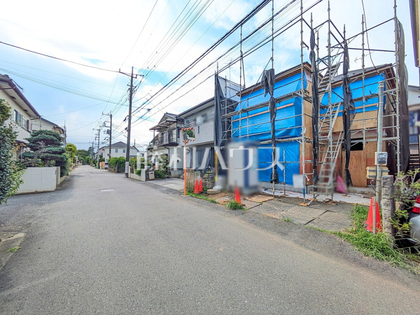 接道状況および現場風景　【武蔵村山市伊奈平６丁目】