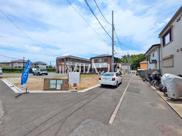 接道状況および現場風景　【世田谷区喜多見４丁目】