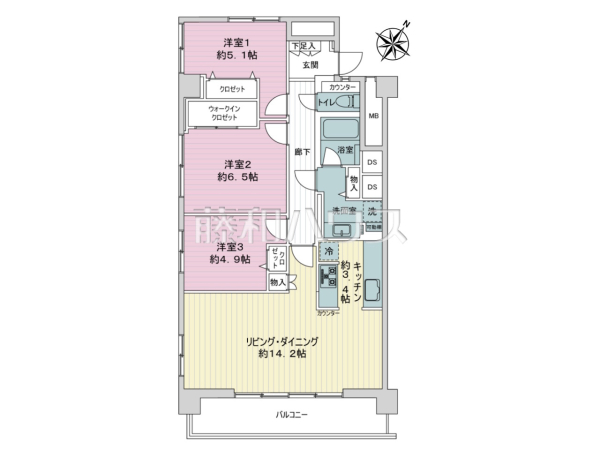 間取図　【成宗マンション】