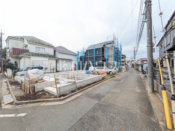 接道状況および現場風景 【西東京市泉町2丁目】 接道状況および現場風景 【西東京市泉町2丁目】