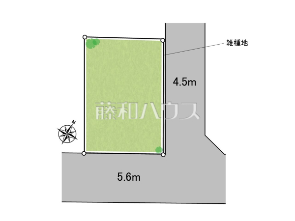 全体区画図　【世田谷区弦巻５丁目】