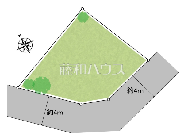 全体区画図　【春日井市牛山町】