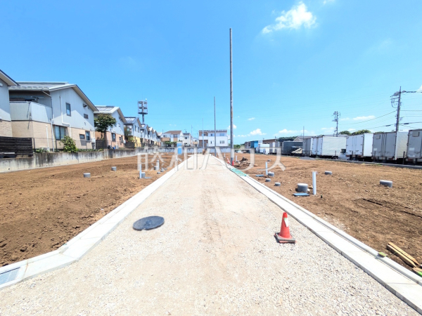 接道状況および現場風景　【東村山市久米川町２丁目】